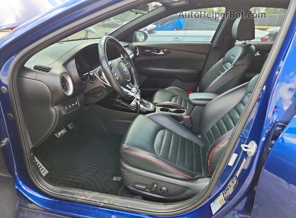 3KPF44AC3ME343445 2021 KIA FORTE Blue წინა პანელის ხედი