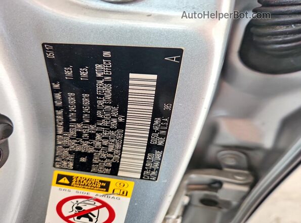 5TDKZRFH8HS516910 2017 TOYOTA HIGHLANDER Серебряный Панорамный вид салона 360°