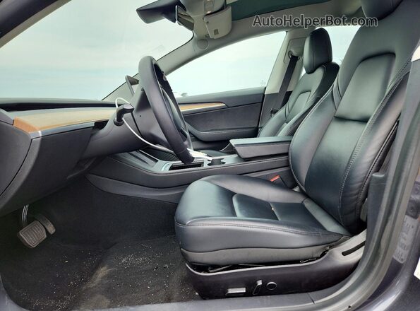 5YJ3E1EB0MF975071 2021 TESLA MODEL Серый Вид панели приборов