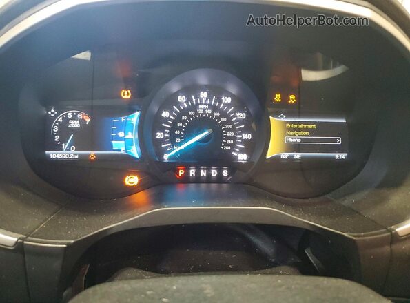 2FMPK3J99HBB25429 2017 FORD EDGE Черный Вид задних сидений