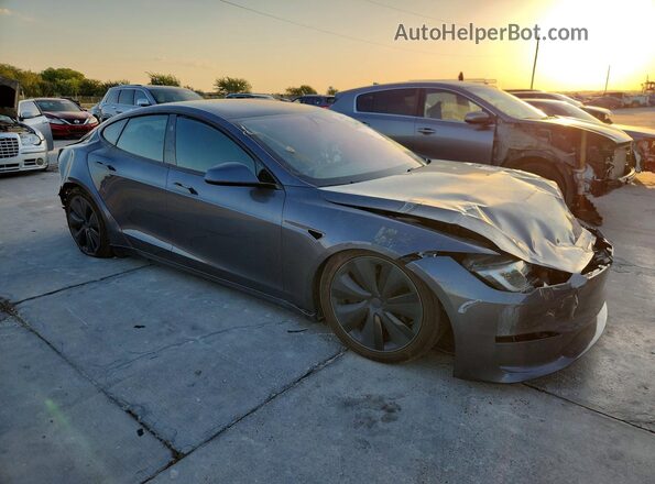 5YJSA1E58NF478188 2022 TESLA MODEL Gray Front view