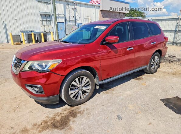 5N1DR2MN2HC610464 2017 NISSAN PATHFINDER Burgundy Trasero izquierdo