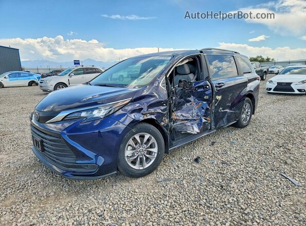 5TDKSKFCXSS180166 2025 TOYOTA SIENNA Blue Trasero izquierdo