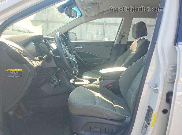 KM8SMDHF3HU208175 2017 HYUNDAI SANTA White Widok deski rozdzielczej