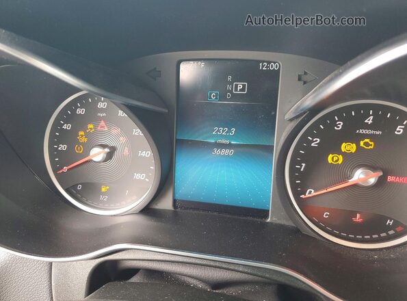 W1N0G8EB1LF816536 2020 MERCEDES-BENZ GLC-CLASS Red უკანა სავარძლების ხედი