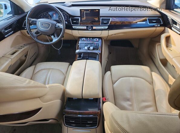WAU34AFD2GN007754 2016 AUDI A8 White Vista del cuadro de instrumentos