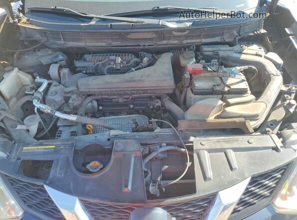 5N1AT2MV7GC763909 2016 NISSAN ROGUE Blue ძრავის განყოფილების ხედი
