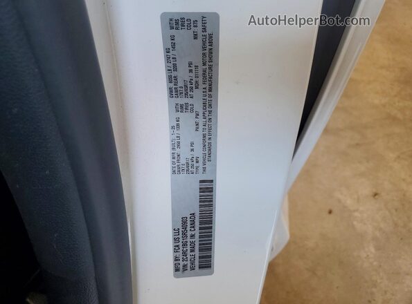 2C4RC1BG1SR540903 2025 CHRYSLER PACIFICA White Widok wnętrza 360 stopni