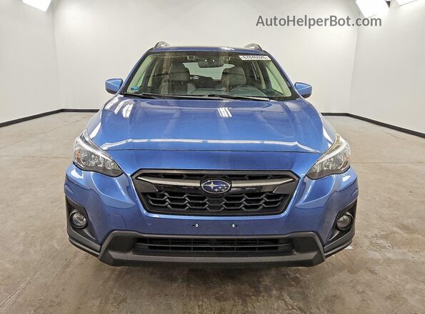 JF2GTADC4J8214591 2018 SUBARU CROSSTREK Blue Rear view