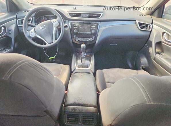 KNMAT2MV8GP701772 2016 NISSAN ROGUE Красный Вид щитка приборов