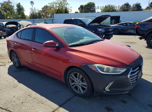 5NPD84LF2HH007631 2017 HYUNDAI ELANTRA Red Widok z przodu