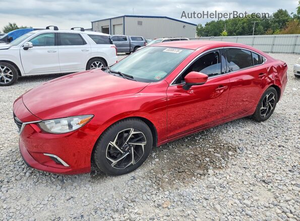 JM1GL1V50H1131631 2017 MAZDA 6 Red უკანა მარცხენა