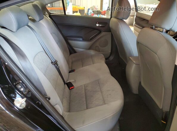 KNAFK4A64G5486305 2016 KIA FORTE Black უკანა სალონის ხედი