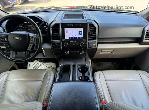 1FTEX1EP9LKE17445 2020 FORD F150 Black უკანა სავარძლების ხედი