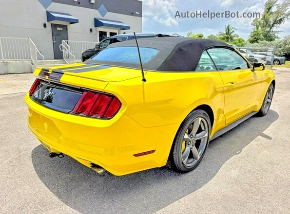 1FATP8EM1H5236809 2017 FORD MUSTANG Yellow Front right