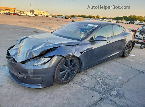 5YJSA1E58NF478188 2022 TESLA MODEL Gray Rear left