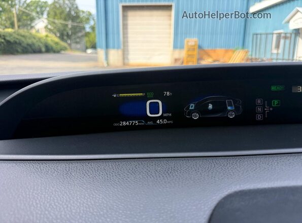 JTDKBRFU6G3013653 2016 TOYOTA PRIUS Charcoal Սարքավորումների վահանակի տեսք