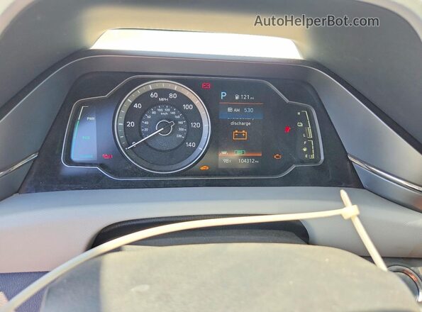 KMHC65LC3LU231787 2020 HYUNDAI IONIQ White Հետևի նստատեղերի տեսք