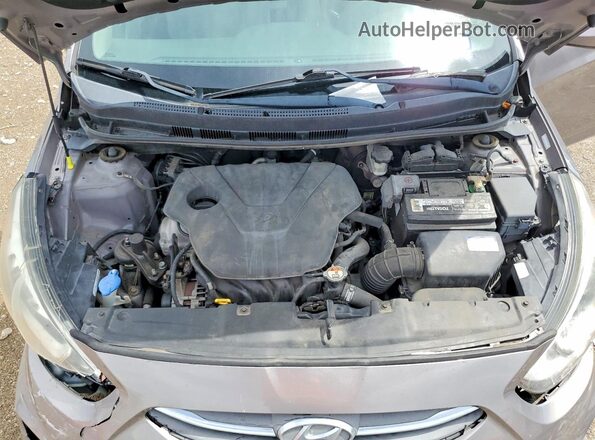 KMHCT4AE6HU360153 2017 HYUNDAI ACCENT Бежевый Вид подкапотного пространства