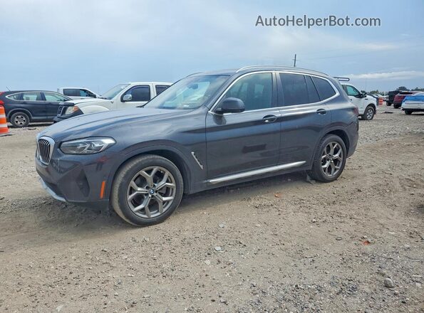 5UX43DP03P9P37798 2023 BMW X3 Charcoal Tył lewy