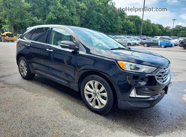 2FMPK4K99KBB70866 2019 FORD EDGE Black Вид спереду
