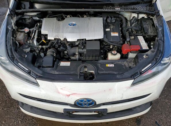 JTDL9MFU6M3030497 2021 TOYOTA PRIUS Белый Вид задней части салона