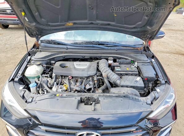 KMHD04LB3JU681475 2018 HYUNDAI ELANTRA Black Вид підкапотного простору