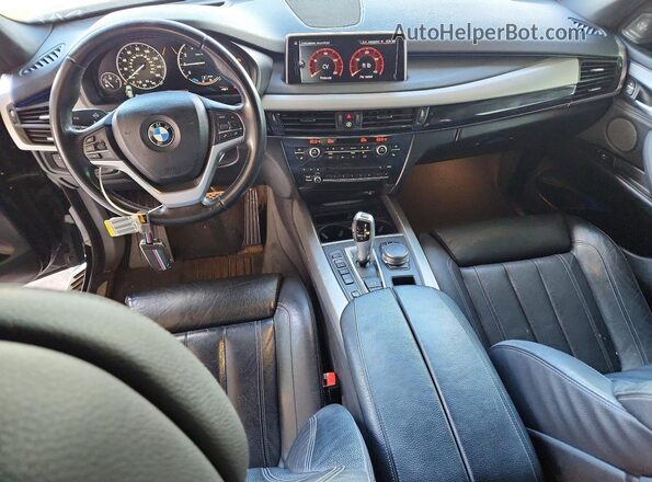 5UXKT0C39H0V96628 2017 BMW X5 Черный Вид щитка приборов