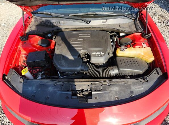2C3CDXHG5NH161107 2022 DODGE CHARGER Red Engine compartment view