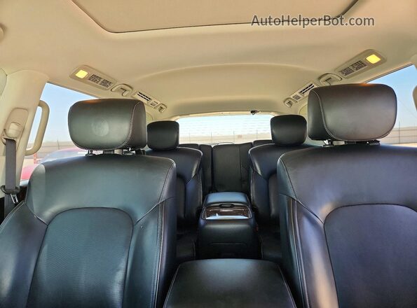 JN8AZ2NE0H9150485 2017 INFINITI QX80 White Rear interior view