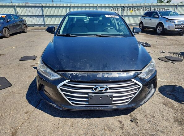 KMHD74LFXHU090486 2017 HYUNDAI ELANTRA Black Вид ззаду