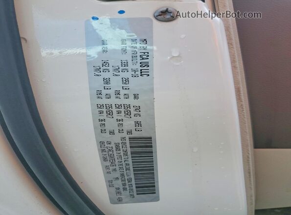 2C4RC1BG0KR554436 2019 CHRYSLER PACIFICA White Vista de la etiqueta del VIN