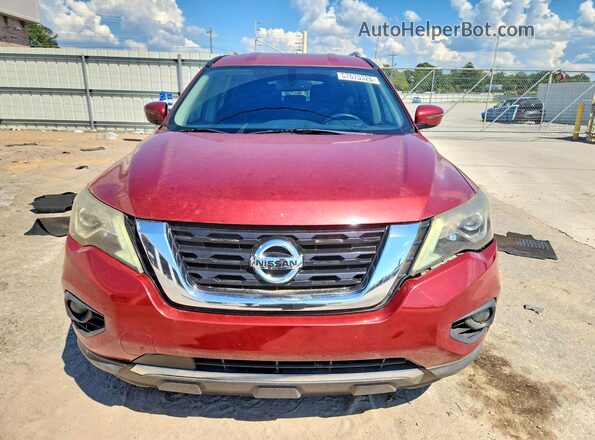 5N1DR2MN2HC610464 2017 NISSAN PATHFINDER Burgundy Vista trasera