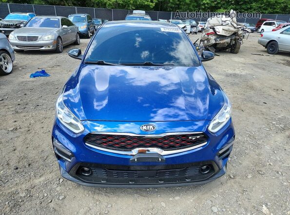3KPF44AC3ME343445 2021 KIA FORTE Blue უკანა ხედი