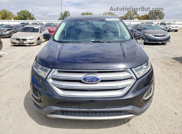 2FMPK3J94GBC52975 2016 FORD EDGE Black უკანა ხედი