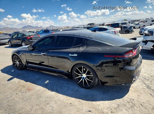 KNAE25LA2J6013040 2018 KIA STINGER Black Trasero derecho