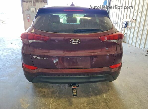 KM8J33A47JU655146 2018 HYUNDAI TUCSON Maroon Vista interior delantera