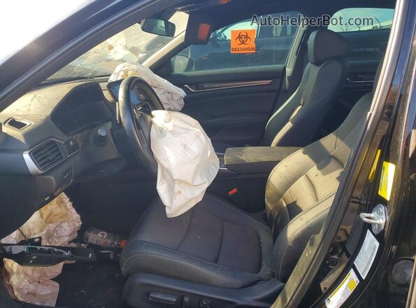 1HGCV1F34NA086745 2022 HONDA ACCORD Black Widok deski rozdzielczej