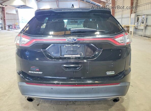 2FMPK3J99HBB25429 2017 FORD EDGE Черный Вид салона спереди