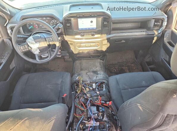 1FTFW1P86PKF99334 2023 FORD F150 White Вид щитка приладів