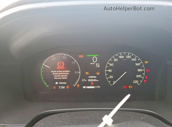 2HKRS6H91RH216575 2024 HONDA CR-V Charcoal ხელსაწყოთა პანელის ხედი