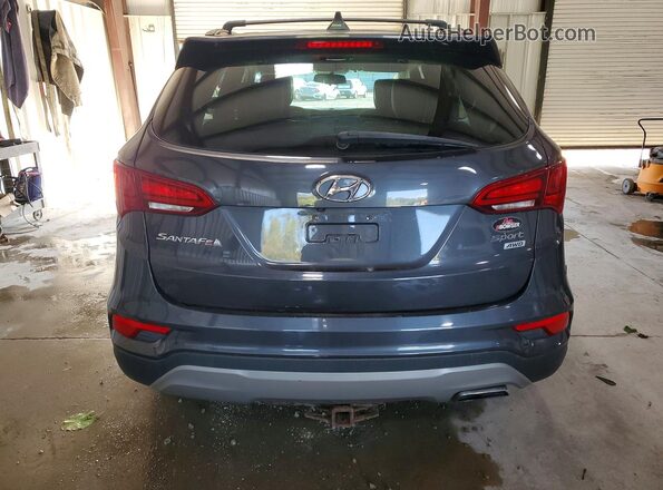 5XYZUDLB5HG489467 2017 HYUNDAI SANTA Серый Вид салона спереди