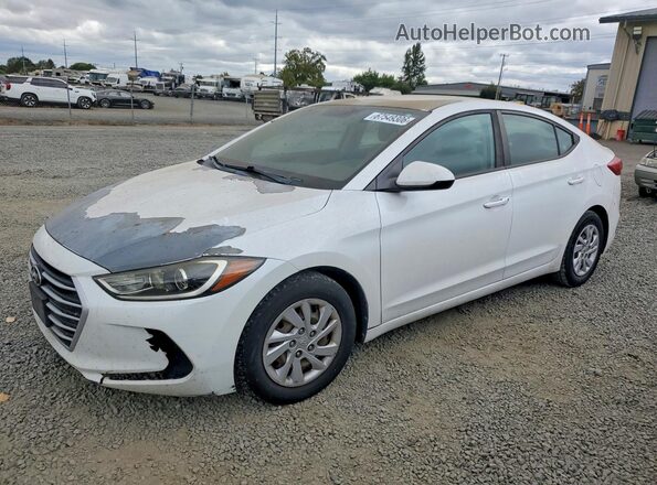 5NPD74LF5HH064053 2017 HYUNDAI ELANTRA White Հետևի ձախ