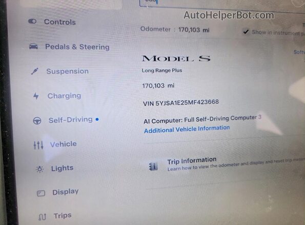 5YJSA1E25MF423668 2021 TESLA MODEL Black უკანა სავარძლების ხედი