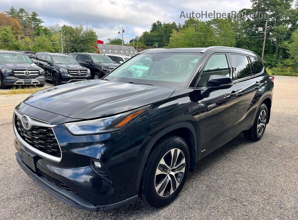5TDGBRCH4MS034038 2021 TOYOTA HIGHLANDER Black Tył lewy