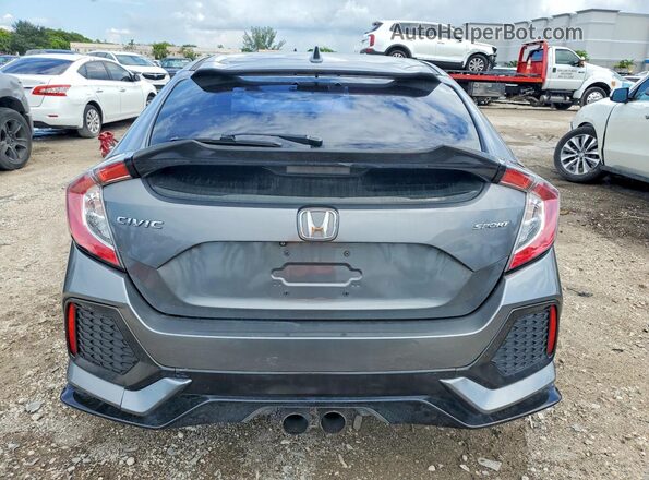 SHHFK7H40KU414905 2019 HONDA CIVIC Серый Вид салона спереди