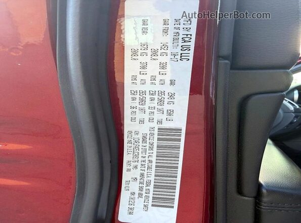 1C4RJFAG5JC203176 2018 JEEP GRAND Burgundy Rear seats view