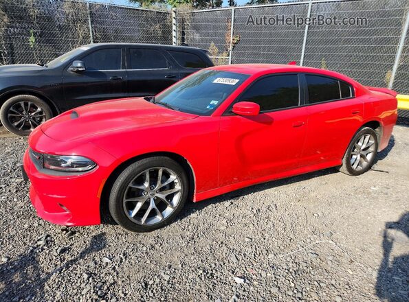 2C3CDXHG5NH161107 2022 DODGE CHARGER Red Rear left
