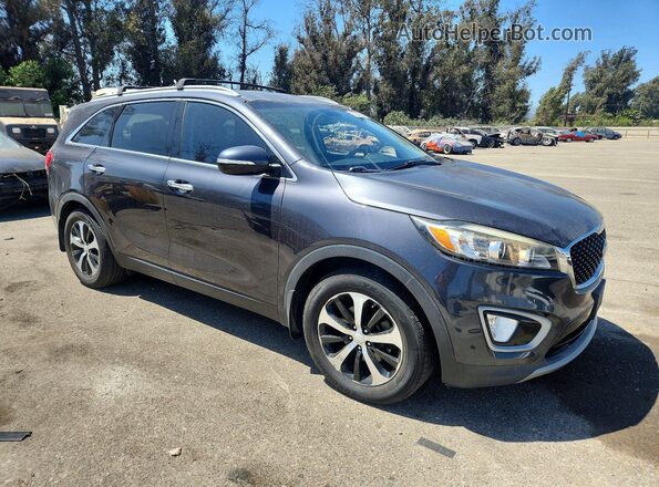 5XYPH4A5XGG044326 2016 KIA SORENTO Gray Widok z przodu