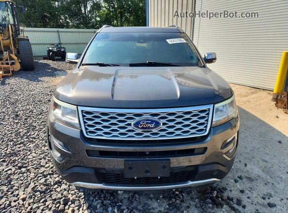 1FM5K8HT0HGC45649 2017 FORD EXPLORER Gray Rear view